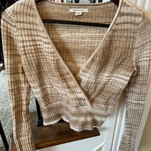 American Eagle Cropped Sweater Sz M